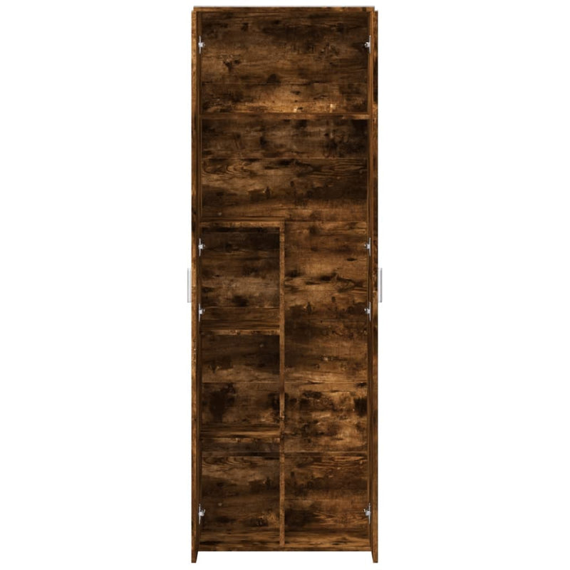 vidaXL füstös tölgy színű szerelt fa magasszekrény 60 x 35 x 180 cm
