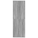 vidaXL szürke sonoma színű szerelt fa magasszekrény 60 x 35 x 180 cm