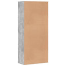 vidaXL betonszürke szerelt fa cipősszekrény 80 x 39 x 178 cm