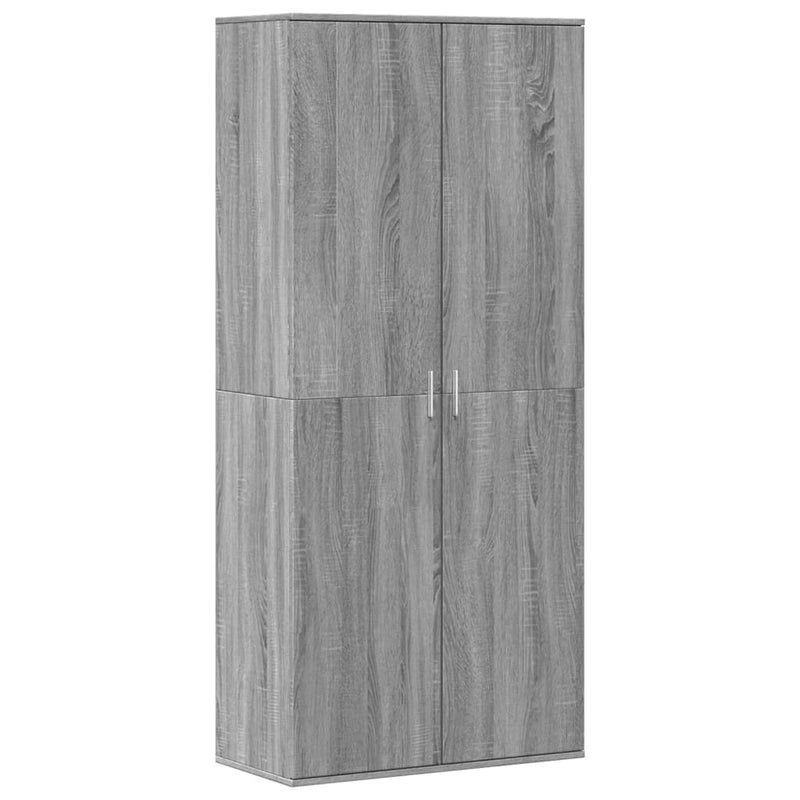 vidaXL szürke sonoma színű szerelt fa cipősszekrény 80 x 39 x 178 cm