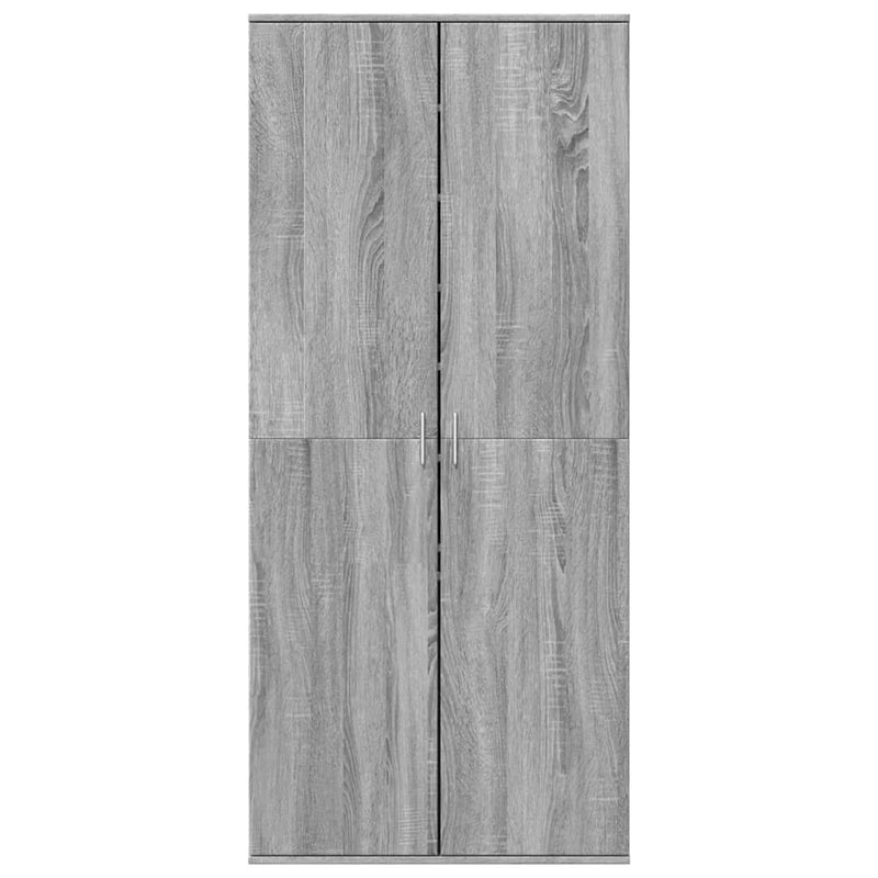 vidaXL szürke sonoma színű szerelt fa cipősszekrény 80 x 39 x 178 cm