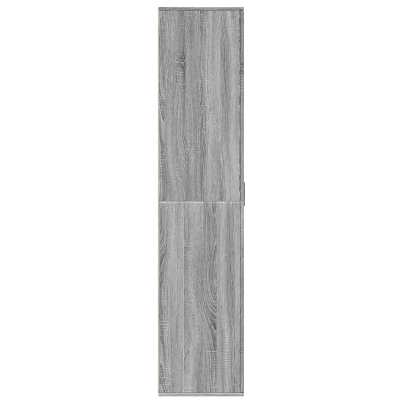 vidaXL szürke sonoma színű szerelt fa cipősszekrény 80 x 39 x 178 cm