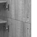 vidaXL szürke sonoma színű szerelt fa cipősszekrény 80 x 39 x 178 cm