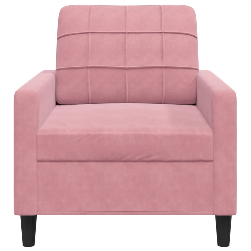 vidaXL rózsaszín bársony kanapéfotel 60 cm