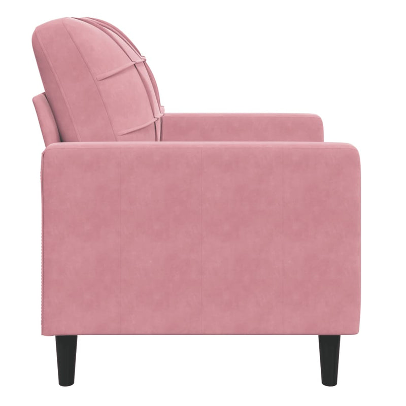 vidaXL rózsaszín bársony kanapéfotel 60 cm