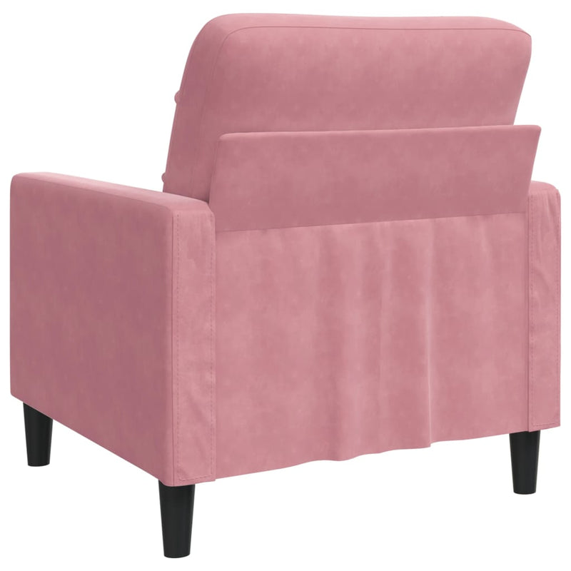 vidaXL rózsaszín bársony kanapéfotel 60 cm