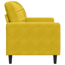 vidaXL sárga bársony kanapéfotel 60 cm