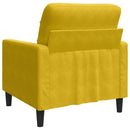 vidaXL sárga bársony kanapéfotel 60 cm