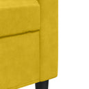 vidaXL sárga bársony kanapéfotel 60 cm