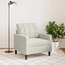 vidaXL krémszínű bársony kanapéfotel 60 cm