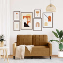 vidaXL kétszemélyes barna bársony kanapé 120 cm