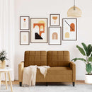 vidaXL kétszemélyes barna bársony kanapé 120 cm