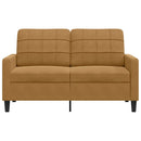 vidaXL kétszemélyes barna bársony kanapé 120 cm