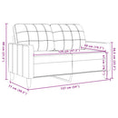 vidaXL kétszemélyes barna bársony kanapé 120 cm