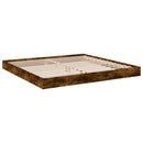 vidaXL füstös tölgy színű szerelt fa ágykeret matrac nélkül 180x200 cm