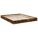 vidaXL füstös tölgy színű szerelt fa ágykeret matrac nélkül 160x200 cm