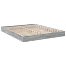 vidaXL szürke sonoma színű szerelt fa ágykeret matrac nélkül 160x200cm