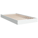 vidaXL fehér szerelt fa ágykeret 90 x 190 cm