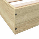 vidaXL sonoma tölgy színű szerelt fa ágykeret matrac nélkül 75x190 cm