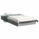 vidaXL betonszürke szerelt fa ágykeret 75 x 190 cm