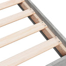 vidaXL betonszürke szerelt fa ágykeret 75 x 190 cm