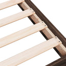 vidaXL barna tölgy színű szerelt fa ágykeret matrac nélkül 75x190 cm