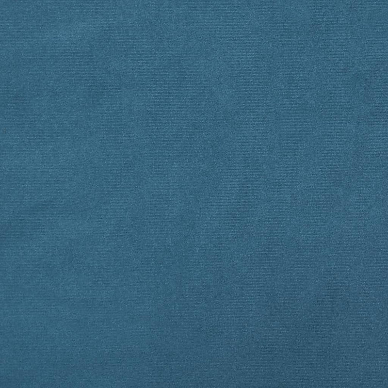 vidaXL 2 személyes kék bársony kanapé díszpárnákkal 120 cm