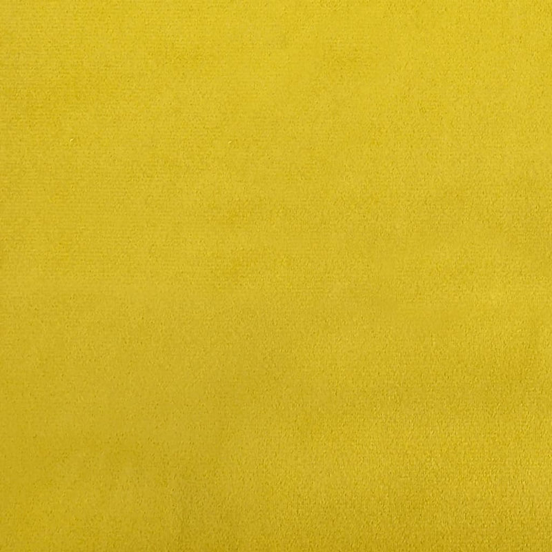vidaXL 3 személyes sárga bársony kanapé díszpárnákkal 210 cm