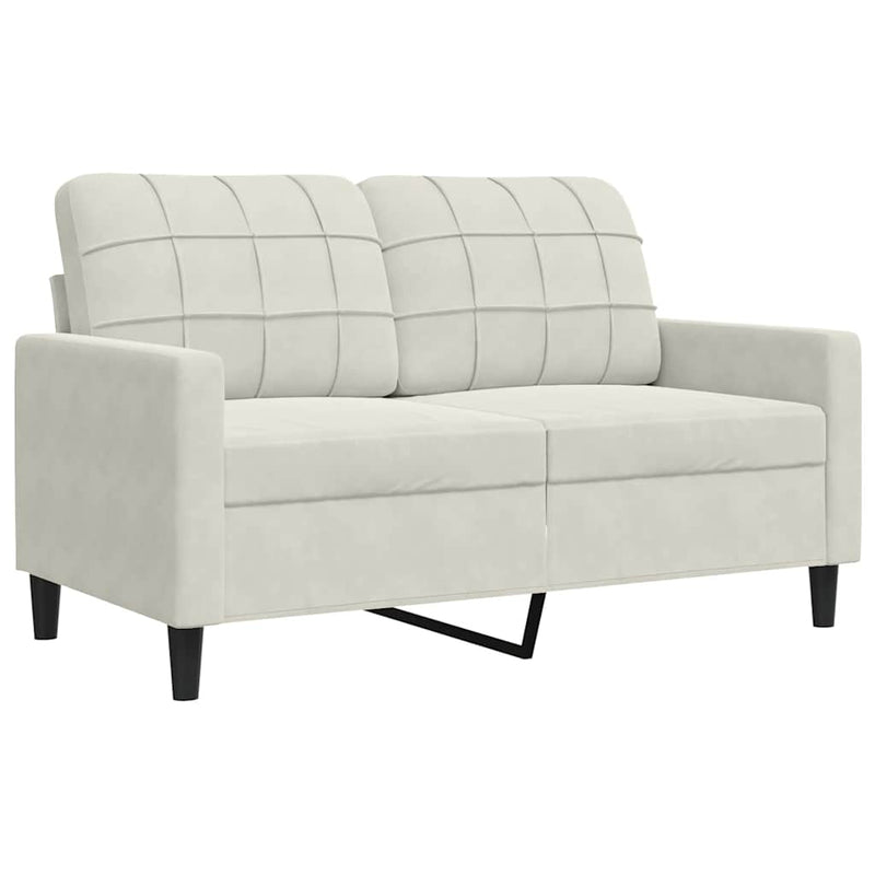 vidaXL 3 részes krém bársony ülőgarnitúra párnákkal