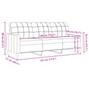 vidaXL 3 részes kék bársony ülőgarnitúra párnákkal