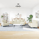 vidaXL 4 részes krém bársony ülőgarnitúra párnákkal