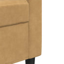 vidaXL 3 részes barna bársony ülőgarnitúra párnákkal