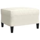 vidaXL 3 részes krém bársony ülőgarnitúra párnákkal