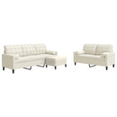 vidaXL 3 részes krémszínű bársony ülőgarnitúra párnákkal