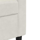 vidaXL 3 részes krém bársony ülőgarnitúra párnákkal