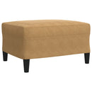 vidaXL 4 részes barna bársony ülőgarnitúra párnákkal