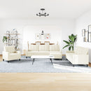 vidaXL 4 részes krém bársony ülőgarnitúra párnákkal