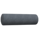 vidaXL 4 részes sötétszürke bársony ülőgarnitúra párnákkal