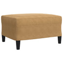 vidaXL 4 részes barna bársony ülőgarnitúra párnákkal