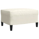 vidaXL 4 részes krémszínű bársony ülőgarnitúra párnákkal