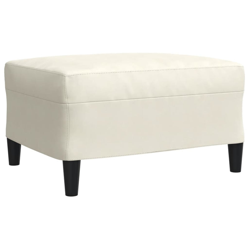 vidaXL 4 részes krémszínű bársony ülőgarnitúra párnákkal