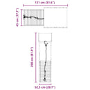 vidaXL tömör duglászfenyő kültéri játszószett