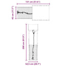 vidaXL impregnált fenyőfa kültéri játszószett