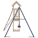 vidaXL tömör fenyőfa kültéri játszószett