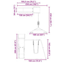 vidaXL tömör fenyőfa kültéri játszószett