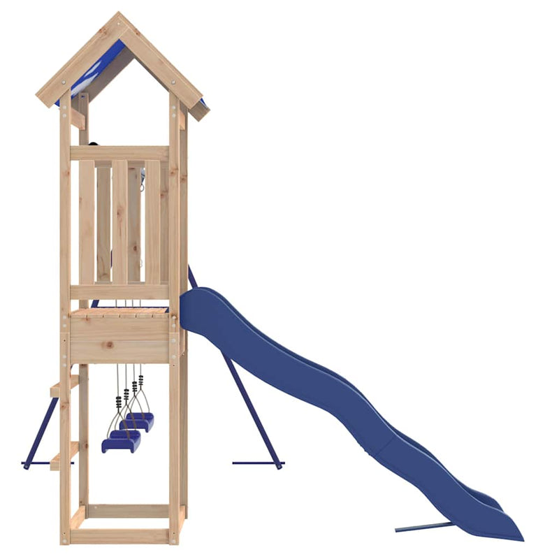 vidaXL tömör fenyőfa kültéri játszószett