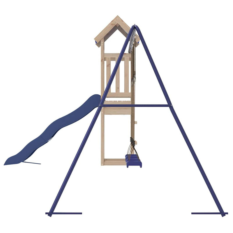 vidaXL tömör fenyőfa kültéri játszószett