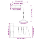 vidaXL tömör fenyőfa kültéri játszószett