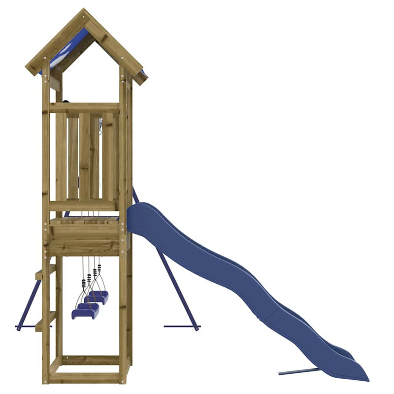 vidaXL impregnált fenyőfa kültéri játszószett