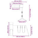 vidaXL impregnált fenyőfa kültéri játszószett